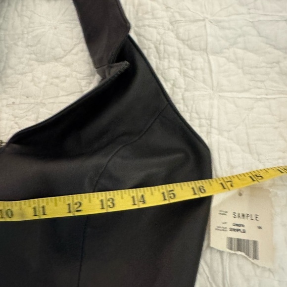 NWT Bagatelle Black Leather Halter Dress Size 8 zip front dress was a sample - Picture 10 of 16
